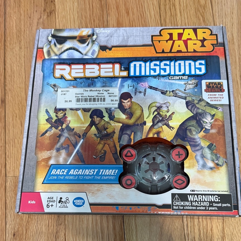 Star Wars Rebel Missions Game with Red and Blue Highlights